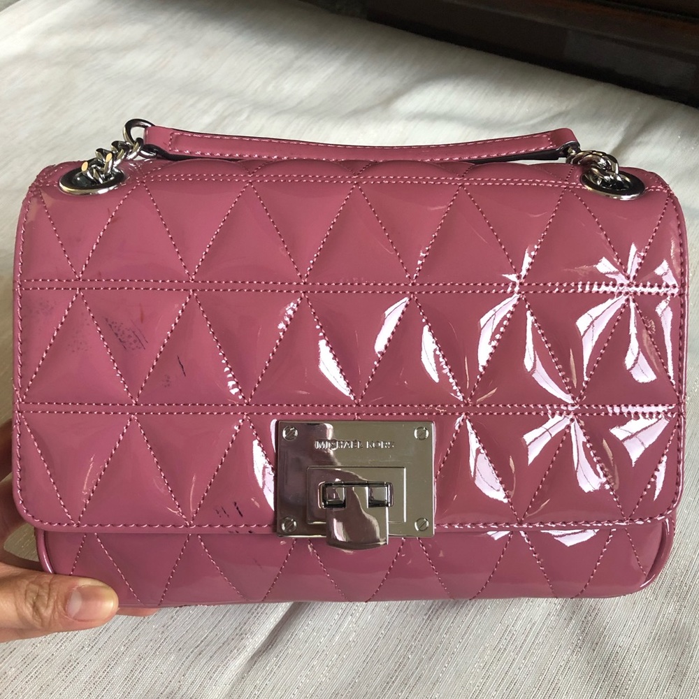 Michael Kors Patent Leather Sloan - Mauve/Pink